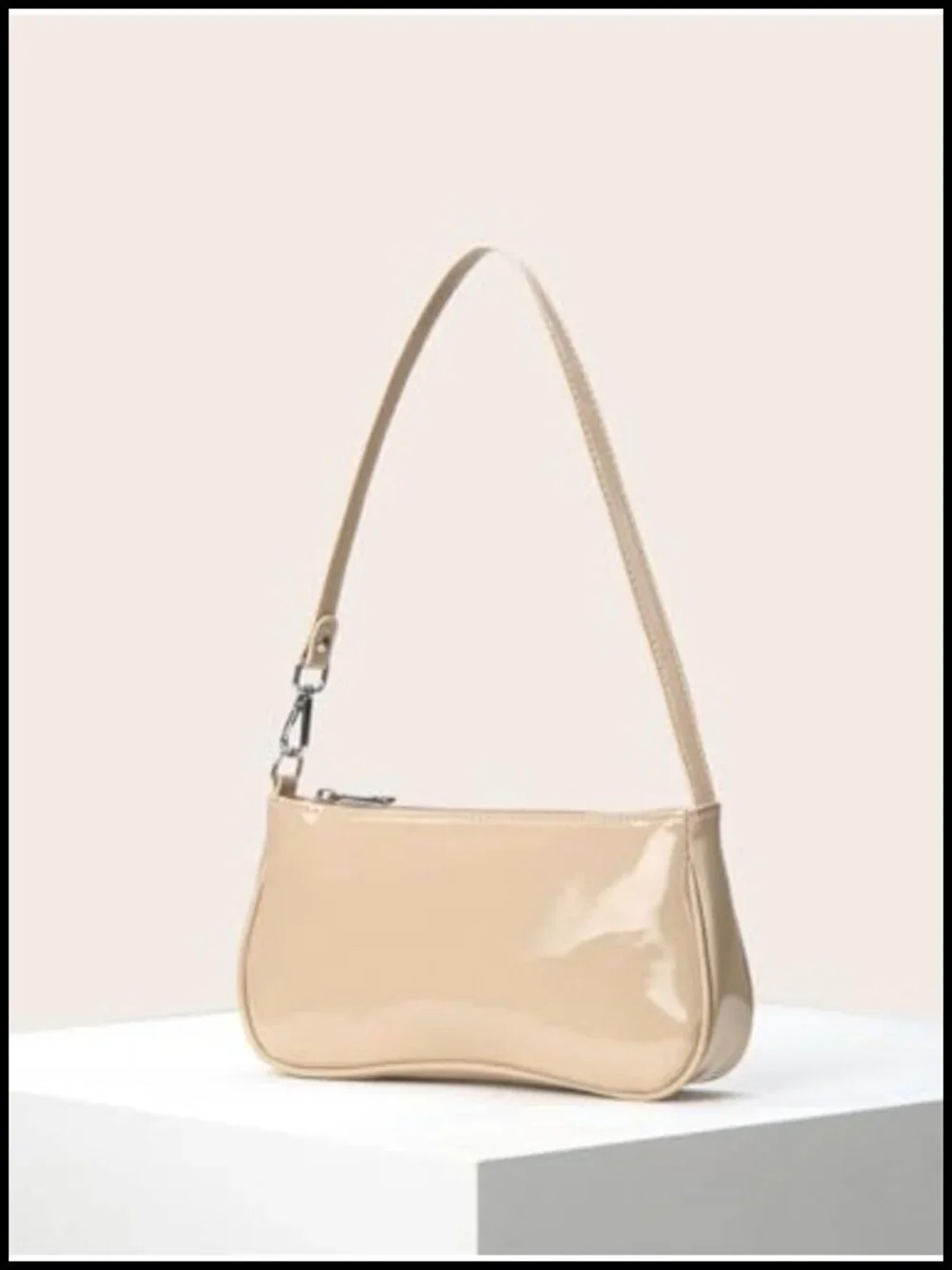 Patent Leather Evening Purse Shiny Clutch Mini Shoulder Bag